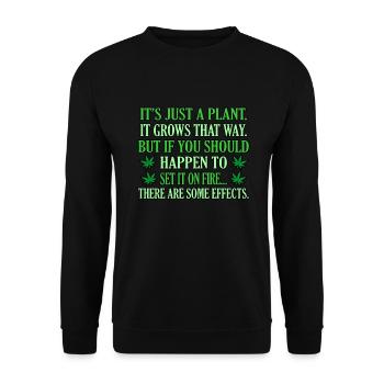 Cannabis - Sweat-shirt Unisexe - noir - Devant - Alina (178cm) & Michal (187cm)