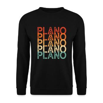 Plano Texas - Sweat-shirt Unisexe - noir - Devant - Alina (178cm) & Michal (187cm)