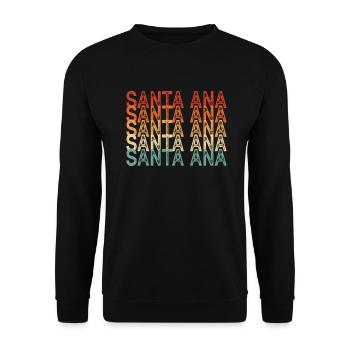 Santa Ana, Californie - Sweat-shirt Unisexe - noir - Devant - Alina (178cm) & Michal (187cm)