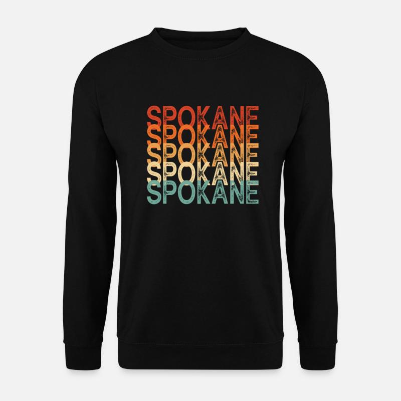 Spokane Washington - Unisex Pullover - Schwarz