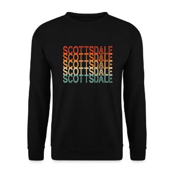 Scottsdale, Arizona - Sweat-shirt Unisexe - noir - Devant - Alina (178cm) & Michal (187cm)