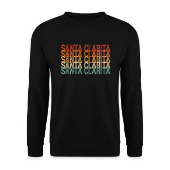 Santa Clarita California - Unisex Sweatshirt - black - Front - Alina (178cm) & Michal (187cm)
