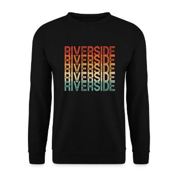 Riverside Californie - Sweat-shirt Unisexe - noir - Devant - Alina (178cm) & Michal (187cm)