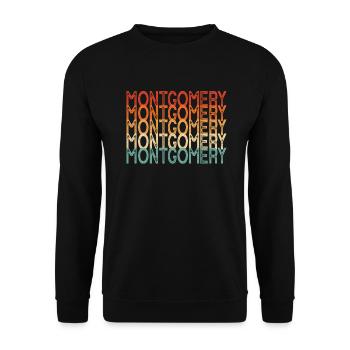 Montgomery Alabama - Unisex Sweatshirt - black - Front - Alina (178cm) & Michal (187cm)