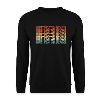 Huntington Beach Californie - Sweat-shirt Unisexe - noir - Devant - Alina (178cm) & Michal (187cm)