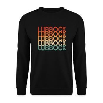 Lubbock Texas - Sweat-shirt Unisexe - noir - Devant - Alina (178cm) & Michal (187cm)