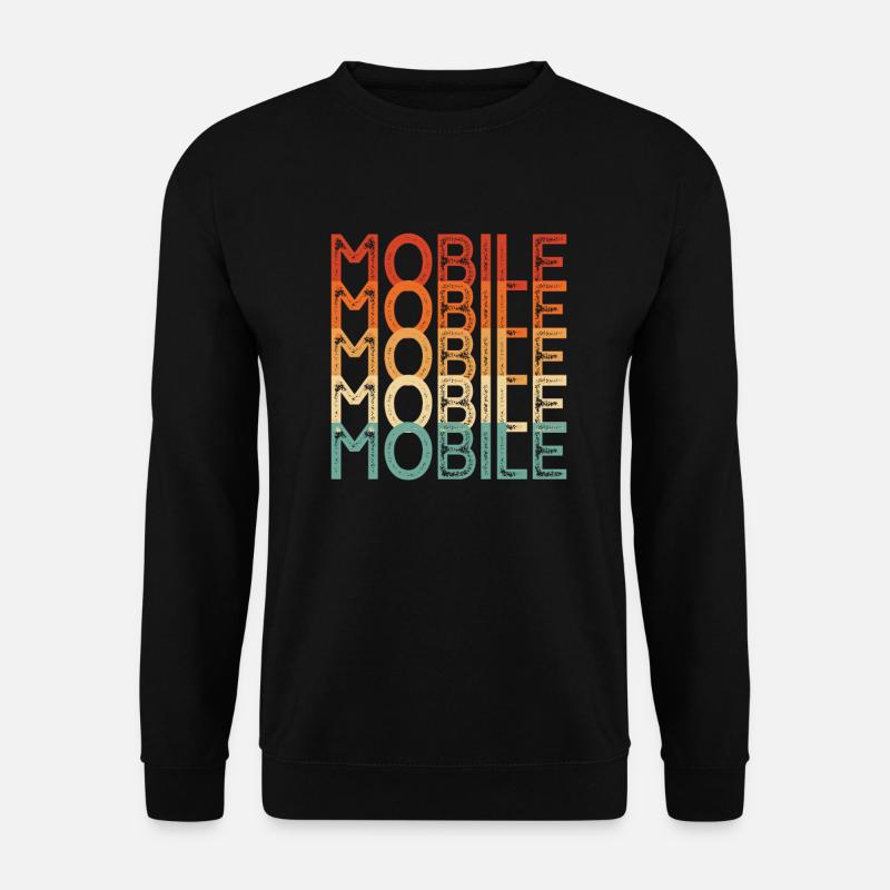 Mobile USA Town - Unisex Pullover - Schwarz