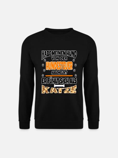 Hunde Spruch Lustig Hundesteuer - Unisex Pullover - Schwarz