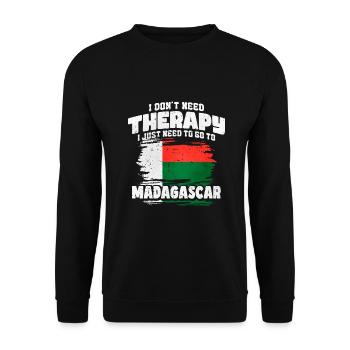 Madagaskar - Unisex Pullover - Schwarz - Vorne - Alina (178cm) & Michal (187cm)