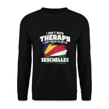 Seychelles - Sweat-shirt Unisexe - noir - Devant - Alina (178cm) & Michal (187cm)
