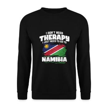 Namibie - Sweat-shirt Unisexe - noir - Devant - Alina (178cm) & Michal (187cm)