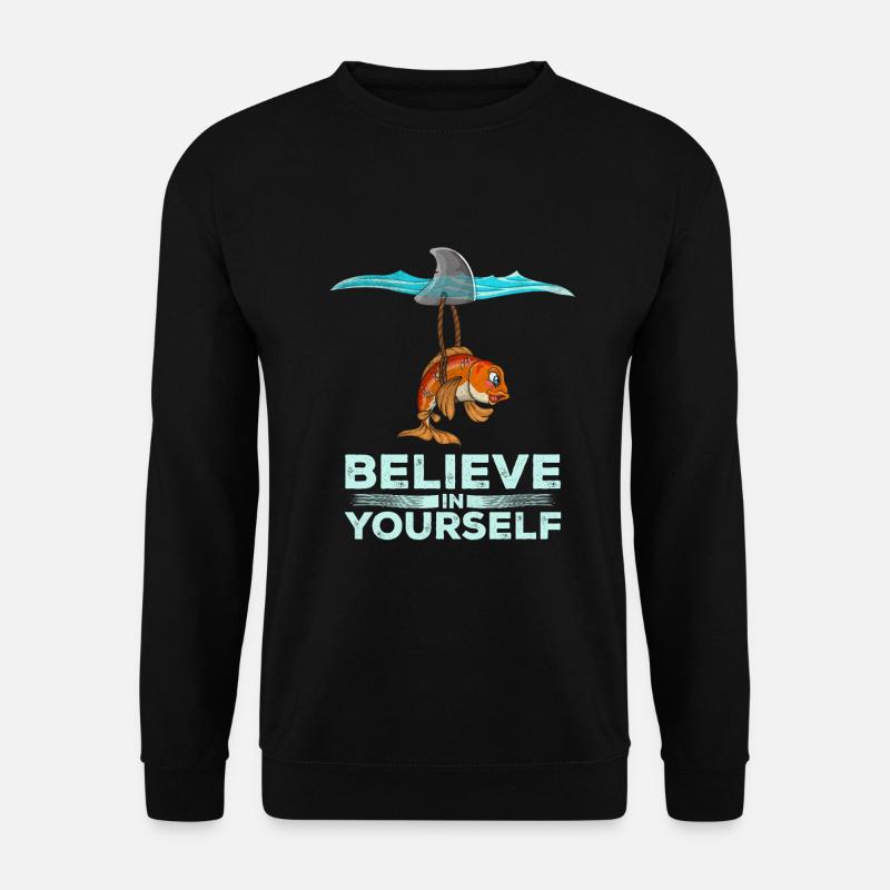 Requin de motivation - Sweat-shirt Unisexe - noir