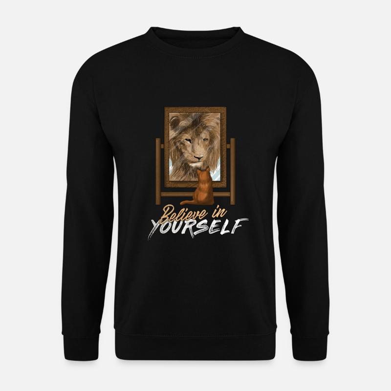 Motivation Lion - Sweat-shirt Unisexe - noir
