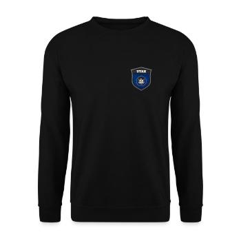 Utah - Unisex Sweatshirt - black - Front - Alina (178cm) & Michal (187cm)