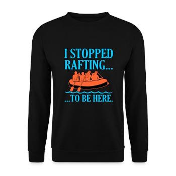 Rafting Extreme Hobby - Unisex Sweatshirt - black - Front - Alina (178cm) & Michal (187cm)