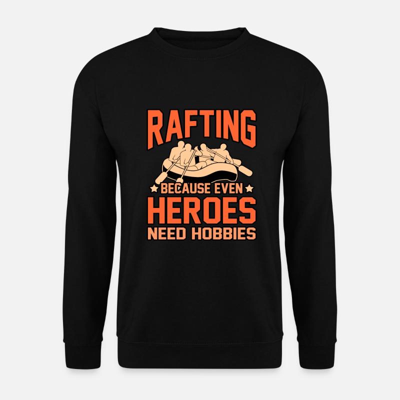 Rafting helden - Unisex Pullover - Schwarz