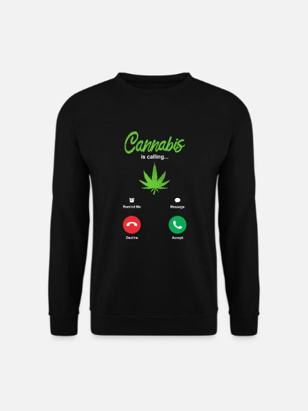 Cannabis Smoking - Unisex Sweatshirt - black