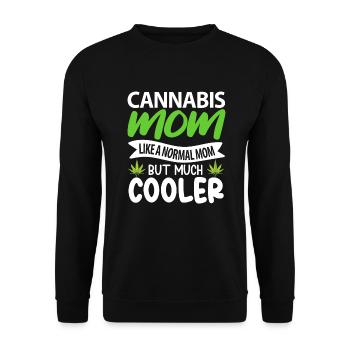 Mère cannabis - Sweat-shirt Unisexe - noir - Devant - Alina (178cm) & Michal (187cm)
