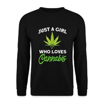 Filles de cannabis - Sweat-shirt Unisexe - noir - Devant - Alina (178cm) & Michal (187cm)