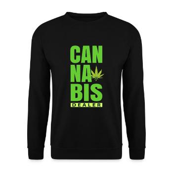 Revendeurs de cannabis - Sweat-shirt Unisexe - noir - Devant - Alina (178cm) & Michal (187cm)