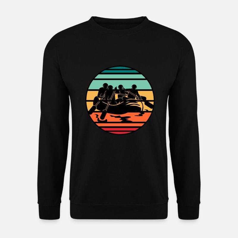 Fluss Rafting - Unisex Pullover - Schwarz