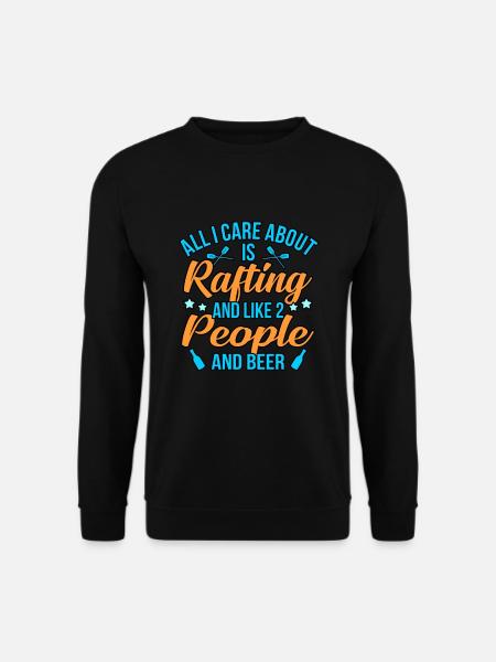 Rafting et bière - Sweat-shirt Unisexe - noir