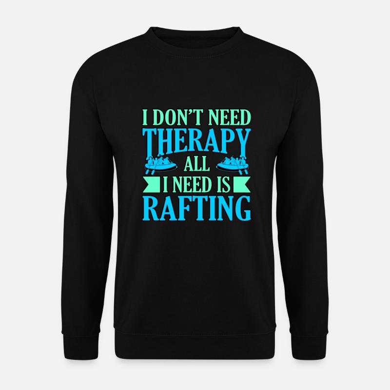 Rafting therapie - Unisex Pullover - Schwarz