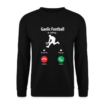Le football gaélique appelle - Sweat-shirt Unisexe - noir - Devant - Alina (178cm) & Michal (187cm)