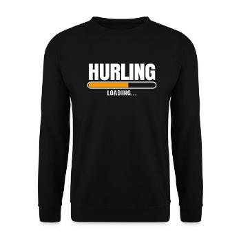 Schleudern Hurling - Unisex Pullover - Schwarz - Vorne - Alina (178cm) & Michal (187cm)