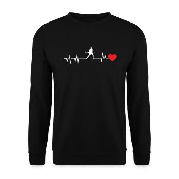 Schleudern Hurling - Unisex Pullover - Schwarz - Vorne - Alina (178cm) & Michal (187cm)