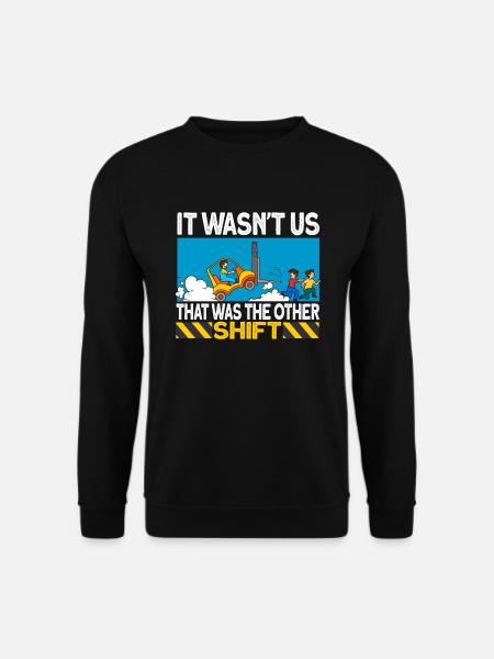 staplerfahrer Stapler Geschenk Gabelstapler Spruch - Unisex Pullover - Schwarz
