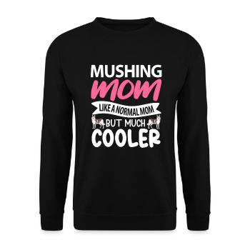 Sled Dog Racing Sled Dog Gift - Unisex Sweatshirt - black - Front - Alina (178cm) & Michal (187cm)