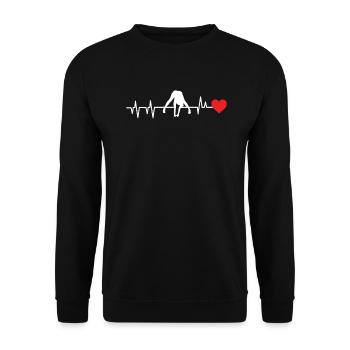 Twerking - Sweat-shirt Unisexe - noir - Devant - Alina (178cm) & Michal (187cm)