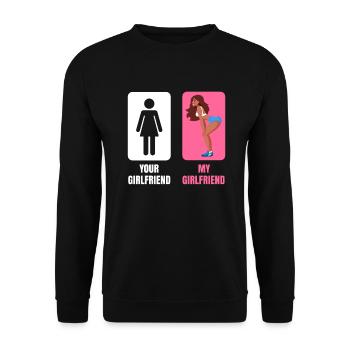 Twerkende Freundin - Sweat-shirt Unisexe - noir - Devant - Alina (178cm) & Michal (187cm)