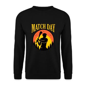 Match Day Hurling - Unisex Pullover - Schwarz - Vorne - Alina (178cm) & Michal (187cm)