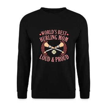 La meilleure maman de hurling au monde - Sweat-shirt Unisexe - noir - Devant - Alina (178cm) & Michal (187cm)