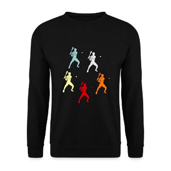 Hurling sportspiel - Unisex Pullover - Schwarz - Vorne - Alina (178cm) & Michal (187cm)