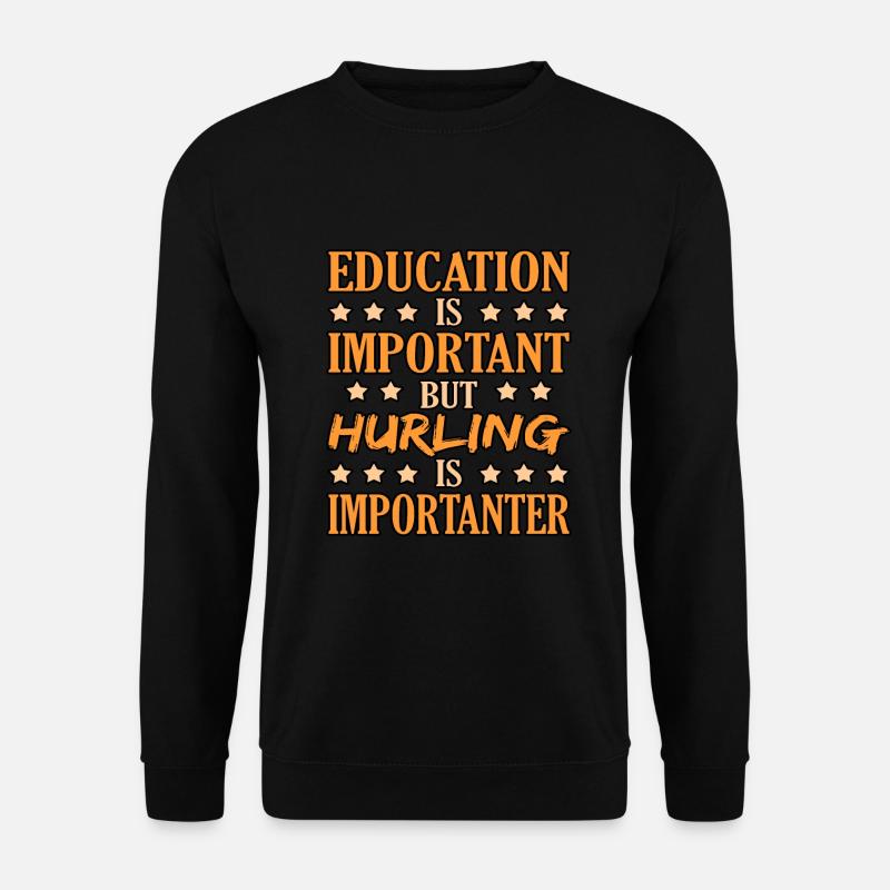 Hurling training - Unisex Sweatshirt - black