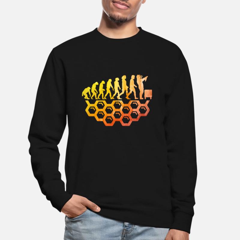 beekeeper evolution honey bee beekeeping beekeeper Unisex Sweatshirt