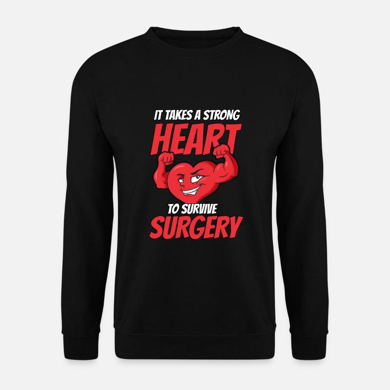 Herz Operation Geschenk - Unisex Pullover - Schwarz