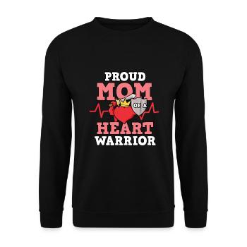 Heart Surgery Gift - Unisex Sweatshirt - black - Front - Alina (178cm) & Michal (187cm)