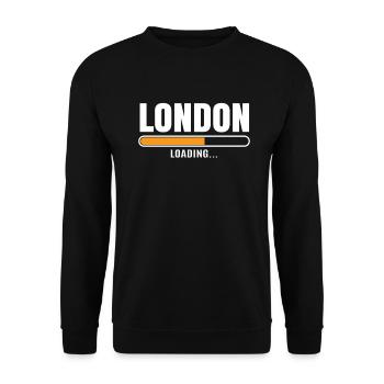 London - Unisex Pullover - Schwarz - Vorne - Alina (178cm) & Michal (187cm)