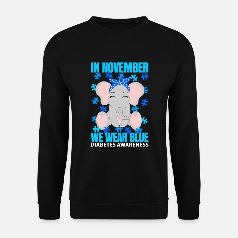 Diabetes awareness Diabetes Typ 1 - Unisex Pullover - Schwarz