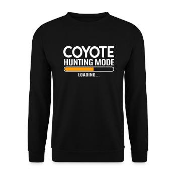Coyote Hunting Coyote Hunting Gift - Unisex Sweatshirt - black - Front - Alina (178cm) & Michal (187cm)