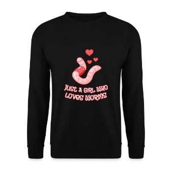 Salmon Lachs Salmondinen Fischen - Unisex Pullover - Schwarz - Vorne - Alina (178cm) & Michal (187cm)