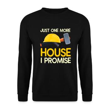 Haus Zerstörung Renovierung Geschenk - Unisex Pullover - Schwarz - Vorne - Alina (178cm) & Michal (187cm)