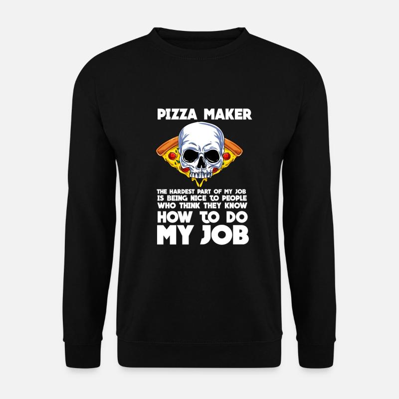 Pizza - Unisex Pullover - Schwarz