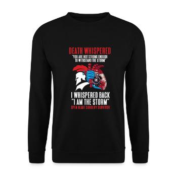 Operation Heart Gift - Unisex Sweatshirt - black - Front - Alina (178cm) & Michal (187cm)