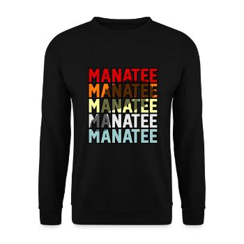 Manatee - Unisex Sweatshirt - black - Front - Alina (178cm) & Michal (187cm)