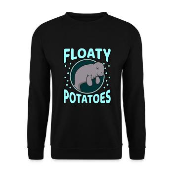 Manatee - Unisex Sweatshirt - black - Front - Alina (178cm) & Michal (187cm)